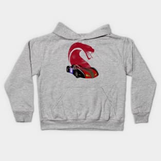 Snake Oiler - Red Distressed Kids Hoodie